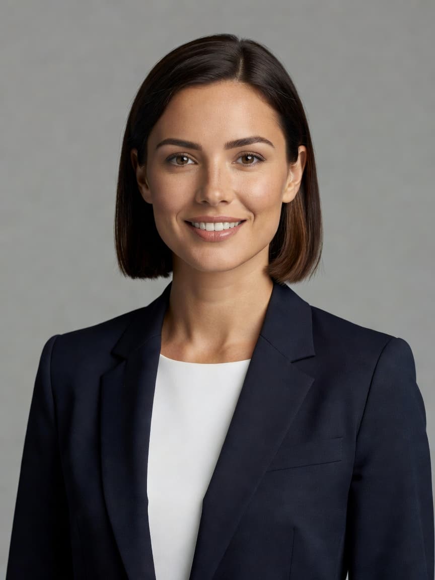 Professional AI headshot example generated by the best AI headshot generator app for LinkedIn