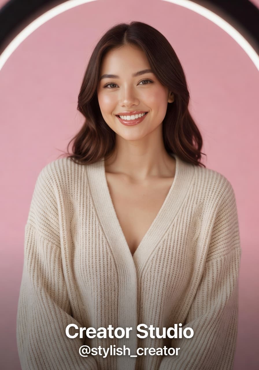 Creator branding AI profile picture from SelfAI