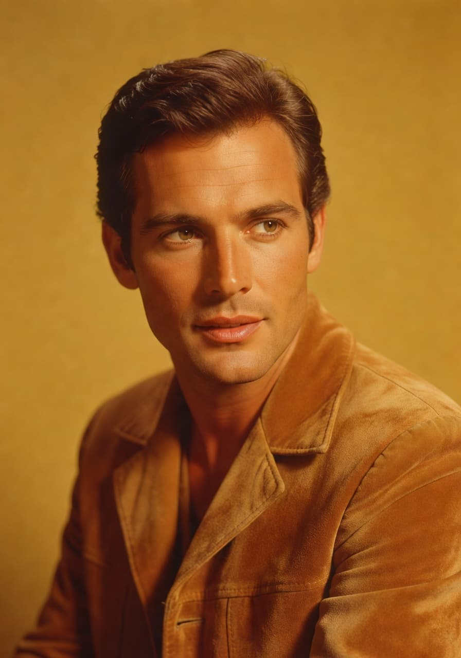 Retro film AI portrait with 1970s color grading from SelfAI